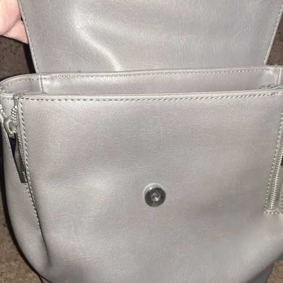 MATT & NAT-Vintage Fabi Mini Backpack-Gray-Vegan Leather-Excellent main image 5